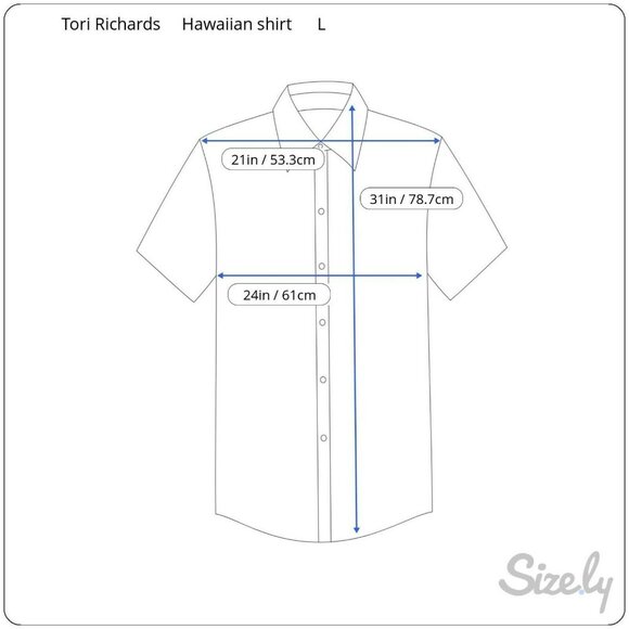 Tori Richard Hawaiian shirt Mens L Beige Cotton Lawn Aloha Vacation - Picture 4 of 8
